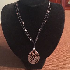 Silpada Sterling Silver Filagree Pendant Necklace